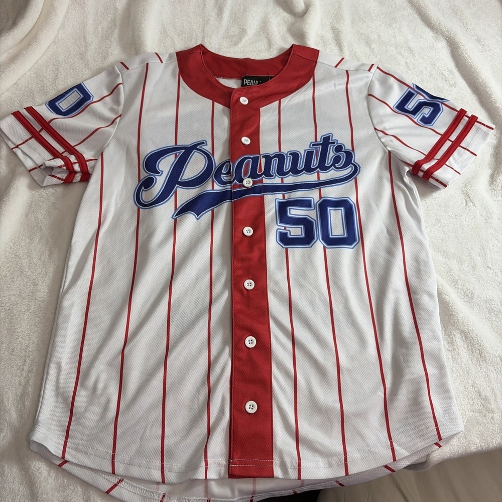 Peanuts Snoopy Baseball Jersey Good Grief Athletic‎ Club Women's Size XS Shirt